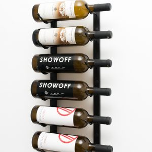 VintageView W Series 2’ Wall Mounted Metal Wine Rack (6 to 18 bottles)
