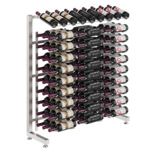 Island Display Rack 3 Half Freestanding, Single Sided Wine Rack (90 bottles-270 bottles)