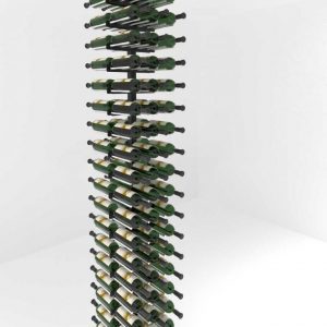 VintageView Vino Rails Post Kit: Two-Sided Cork Forward Floating Wine Rack (40-120 bottles)