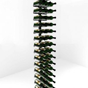 VintageView Vino Rails Post Kit: Single-Sided Cork Forward Floating Wine Rack (20-60 bottles)